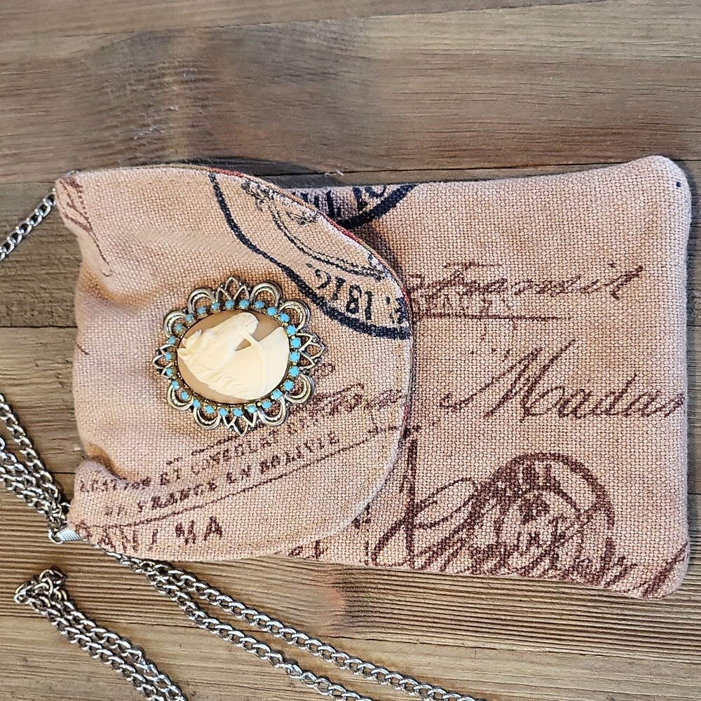 Elegant Tan Mini Bag with Chain Strap